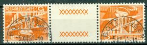 Switzerland - Scott 329 Tete-Beche Pair