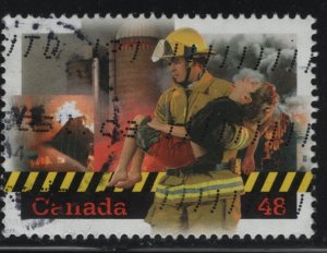 Canada 2003 used Sc 1986 48c Volunteer Firefighters