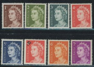 Australia 1966 New Currency Definitive set Sc# 394-417 mint