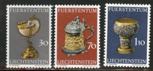 LIECHTENSTEIN Scott 530-532 MNH** 1973 set 