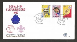 1990 Scouts Netherlands Antilles 60th anniversary FDC