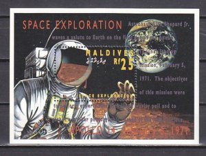 Maldives, Scott cat. 2022. Space Exploration s/sheet.