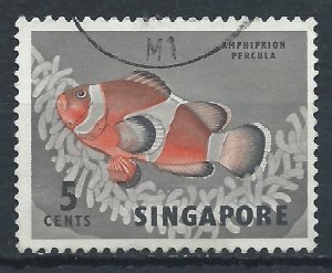 Singapore 1962 - 5c  Fish - SG66 used