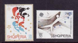 Albania-Sc#2761-62-unused NH set-Europa-2005-