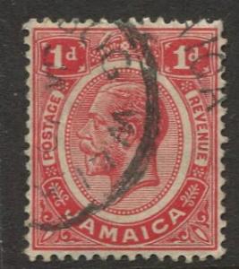 Jamaica -Scott 61 - KGV Definitive -1916 - Used - Single 1p Stamp