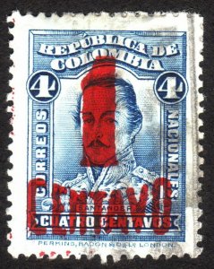 1932, Colombia 1c, Used, Sc 409