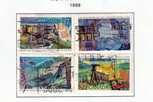 Canada 1988   - Exploration  - VF-Used set # 1199-1202