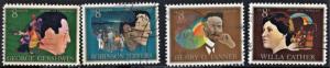 SC#1484-87 8¢ American Arts Issue Singles (1973) Used