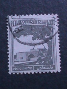 ​PALESTINE-1927 SC#73 RACHEL'S TOMB-USED FANCY CANCL-96 YEARS OLD VERY FINE