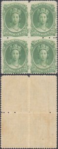 Canadian Provinces - Nova Scotia #11, Incomplete Set, Block of 4, See Scan, 1...