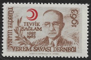 Turkey #not listed Tevfik Saglam Label ~ MNH
