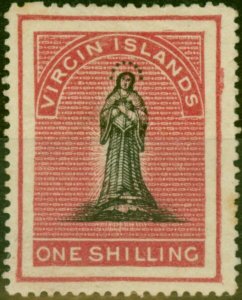 Virgin Islands 1868 1s Black & Rose-Carmine SG21 Good MM (4)