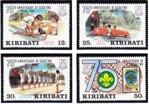 Kiribati 1982 Scouting Year Scott (410-13) MNH