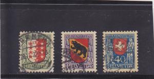 Switzerland  Scott#  B18-20  Used