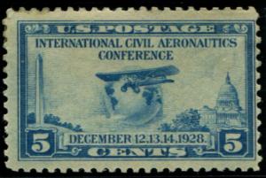 650 US 5c Aeronautics Conference, MH cv $5.25