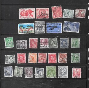 AUSTRALIA 30 DIFFERENT USED OLD VINTAGE STAMP COLLECTION LOT PACKET