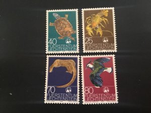 ICOLLECTZONE Liechtenstein 583-86 wildlife VF  NH