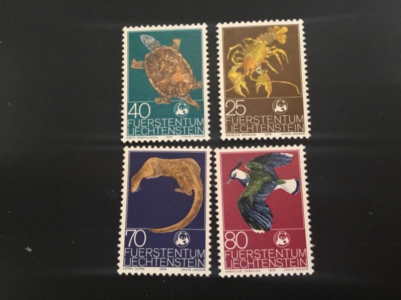 ICOLLECTZONE Liechtenstein 583-86 wildlife VF  NH