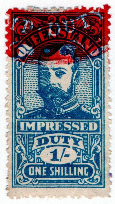 (I.B) Australia - Queensland Revenue : Impressed Duty 1/-