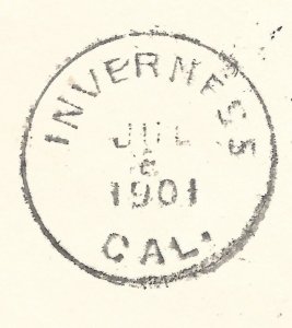 Doyle's_Stamps: 1901 Postal History for Inverness, California