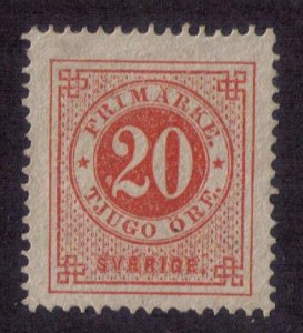 Sweden Sc #23 Very Fine Mint No Gum No Faults (Perf 14) Cat.$900.00