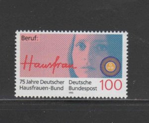 GERMANY #1600  1990 ASSOC. OF HOUSWIFES 75TH ANNIV.    MINT  VF NH  O.G  a