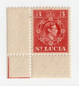 St. Lucia       137       MH OG     corner selvage