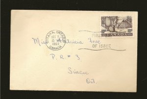 Canada 301 Indians Drying Skins on Stretchers 1950 FDC Addressed