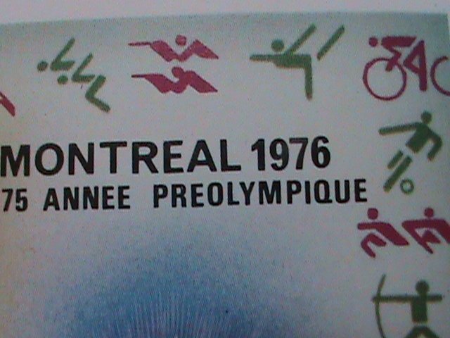 ​UPPER VOLAT-1976-OLYMPIC GAMES MONTREAL'76 CANADA CTO S/S SHEET VERY FINE