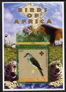 MALAWI - 2005 - African Birds, Cuckoo Roller - Perf Min Sheet -MNH-Private Issue