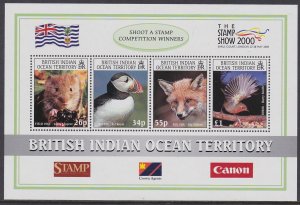 218 British Indian Ocean Territory Stamp Show 2000 SS MNH