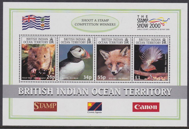 218 British Indian Ocean Territory Stamp Show 2000 SS MNH