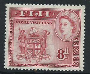 Fiji  QE II SG 279  MH Royal Visit  1953