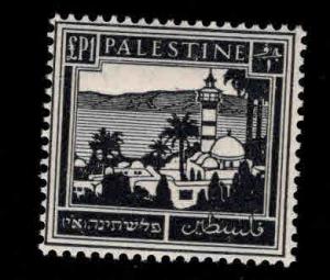 Palestine Scott 84 MH* high value sea of Galilee stamp