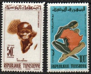 Tunisia Sc #407-408 Mint Hinged