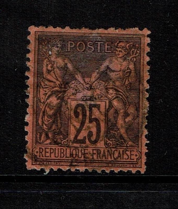 France SC# 93, Used, Shallow top/center thin - Lot 101017