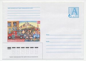 Postal stationery Belarus 2003 Firefighter - Music corps