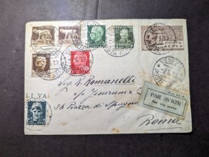 1929 Italy Airmail Cover Venice to Rome