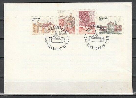 Denmark, Scott cat. 586-589.  Copenhagen Views. First day covers. ^