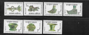 Vietnam 1986 Artifacts Hung Voung Period Sc 1677-1683 MNH A1618