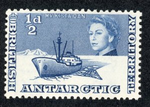 British Antarctic Territory 1 MNH 1963 1/2p dk blue