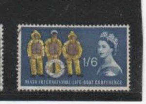 GREAT BRITAIN #397 1963 1sh6p LIFEBOAT MEN F-VF USED