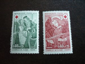 Stamps - France _ Scott# B443-B444 - Mint Hinged Set of 2 Stamps