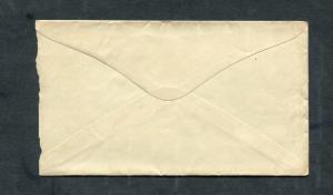 Postal History - Southington CT 1865 Fancy Circle Wedge Cancel #65 Cover B0265