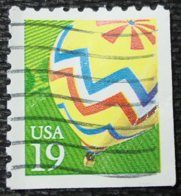 US #2530 Used Booklet Single, Balloon, SCV $.25 L3