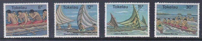 Tokelau 65-68 MNH OG 1978 Canoe Racing Full Set of 4 Very Fine 