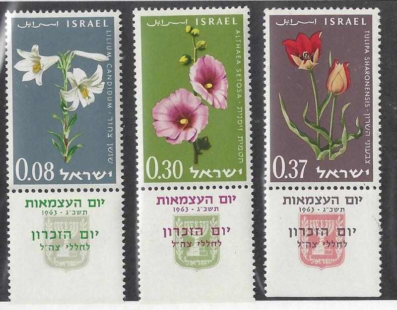 Israel  Scott # 238-40 MLH Tabs