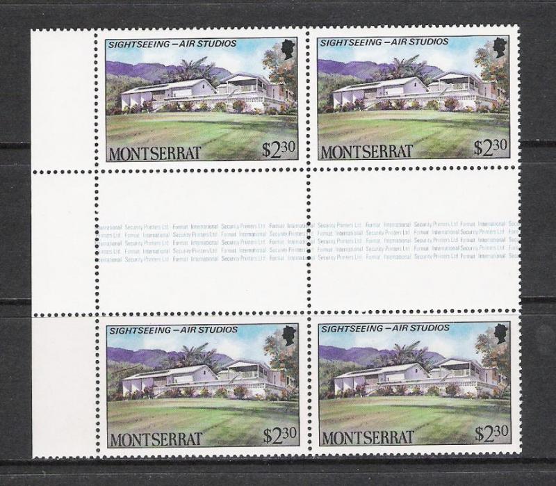 Montserrat #642 Tourism Issue Block 4 MNH