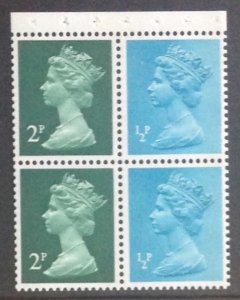 GB 1971 MACHIN BOOKLET PANE SGX841al  UNMOUNTED MINT