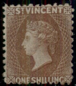 ST VINCENT #10, 1sh brown, unused regummed, VF, B.P.A. certificate, Scott $550.